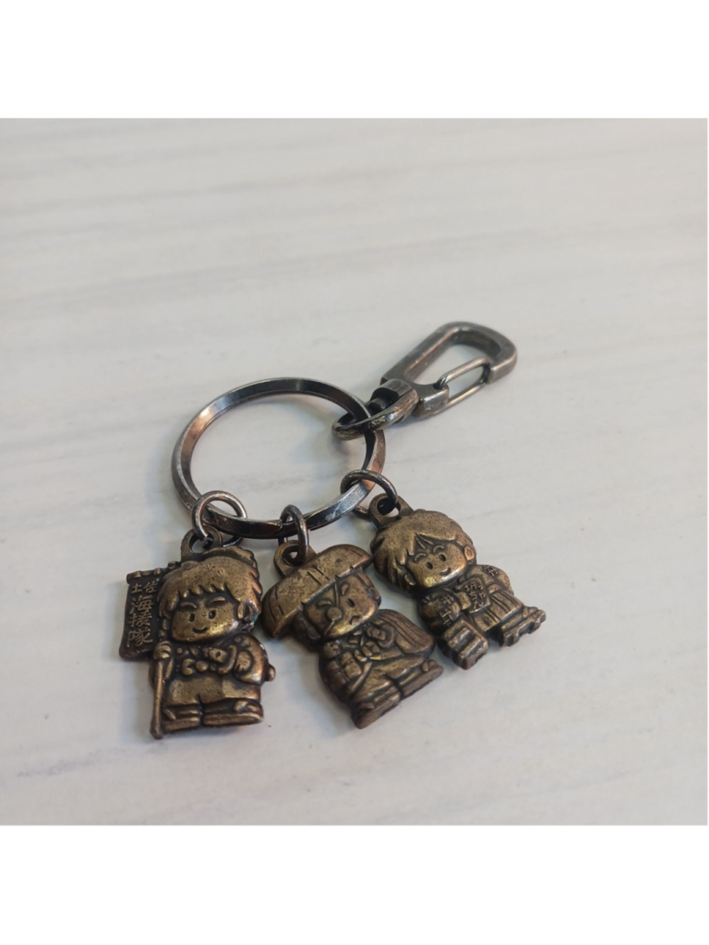 Japanese Metal Ninja Samurai Geisha Key Ring Tokyo Charms